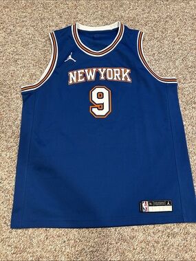 NBA New York Blue #9 Basketball Jersey